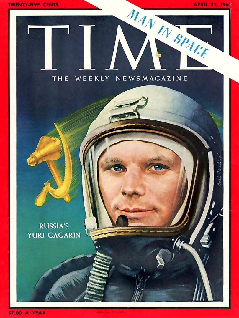 Обложка журнала Time Magazine с портретом Юрия Гагарина, 21 апреля 1961 года