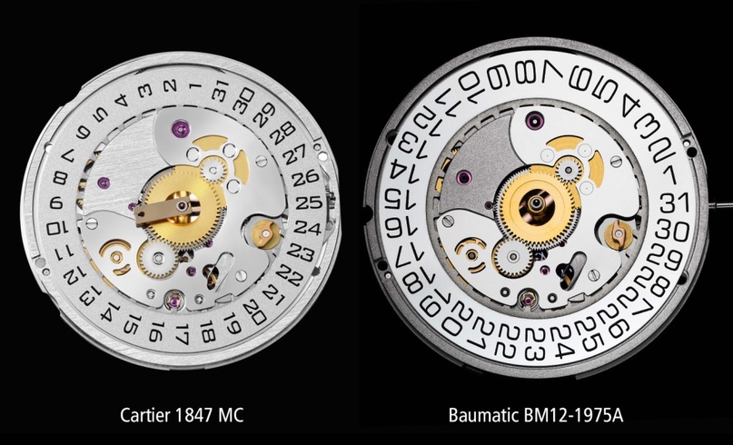 Сравнение Cartier 1847 MC (2015) и Baume &amp; Mercier Baumatic (2018)